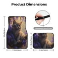 thumbnail image 5 of Fuzoiu Purple Flower Lazy Cat Print Carpet Floor Mats for Car,Car Foot Mat Set,Universal Fit 4 Piece Mat Pad Set,Fits Most Cars Trucks Vans Sedans SUV Auto Carpet Mat Se, 5 of 7