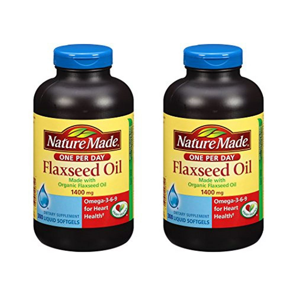 Nature Made Organic Flaxseed Oil 1400 mg Omega369 for Heart Health