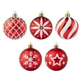 thumbnail image 5 of Taotanxi Christmas Balls Ornaments for Xmas Tree- 25Pcs Shatterproof Christmas Tree Decorations, 2.36" Hanging Balls Muti-Color Xmas Ball Ornaments Set, Perfect Super Bulbs,Red, 5 of 7