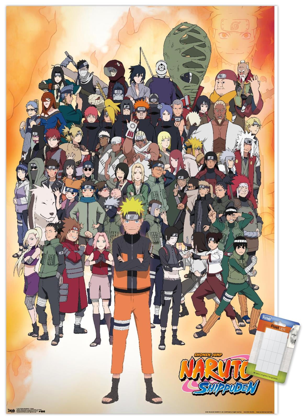 Naruto Shippuden - Group Wall Poster, 22.375