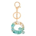 thumbnail image 1 of MKHSQHDG Today's Deals Personalized Resin Translucent Keychain Creative Letter Color Pendant Keychain, 1 of 1