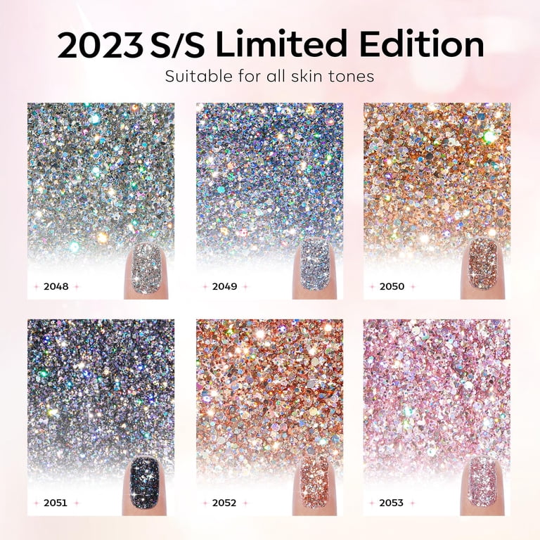 Modelones Glitter Gel Polish Set, 6 Colors, Multi, 42.6 ml photo 4