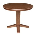 thumbnail image 3 of 36" Solid Wood Round Top Pedestal Dining Table with 12" Leaf - 30.1"H, 3 of 7
