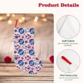 thumbnail image 4 of Lsque blue record rock Skull Pattern 18 Inch Christmas Stockings, Festive Holiday Stocking for Christmas Decorations Holiday Decor, 4 of 8