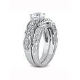 thumbnail image 2 of Everly Women's Created Sapphire and Diamond 10k White Gold Bridal Set, 2 of 7