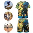 thumbnail image 5 of Plants Vs Zombies Boys Girls Short Sleeve Mesh T-Shirt And Shorts Outfit Set Summer Clothes Set for Kids, 5 of 8