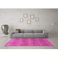thumbnail image 3 of Ahgly Company Indoor Round Abstract Pink Modern Area Rugs, 7' Round, 3 of 4
