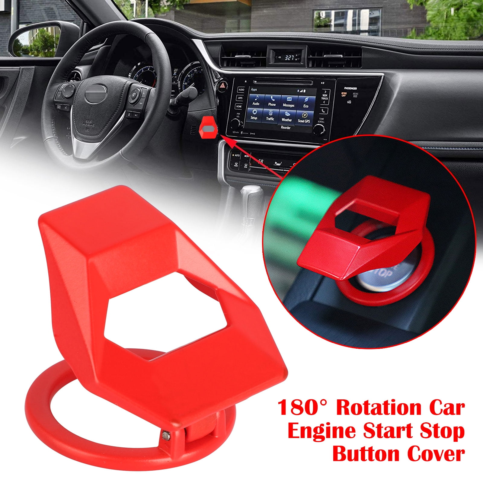car engine start stop button cover