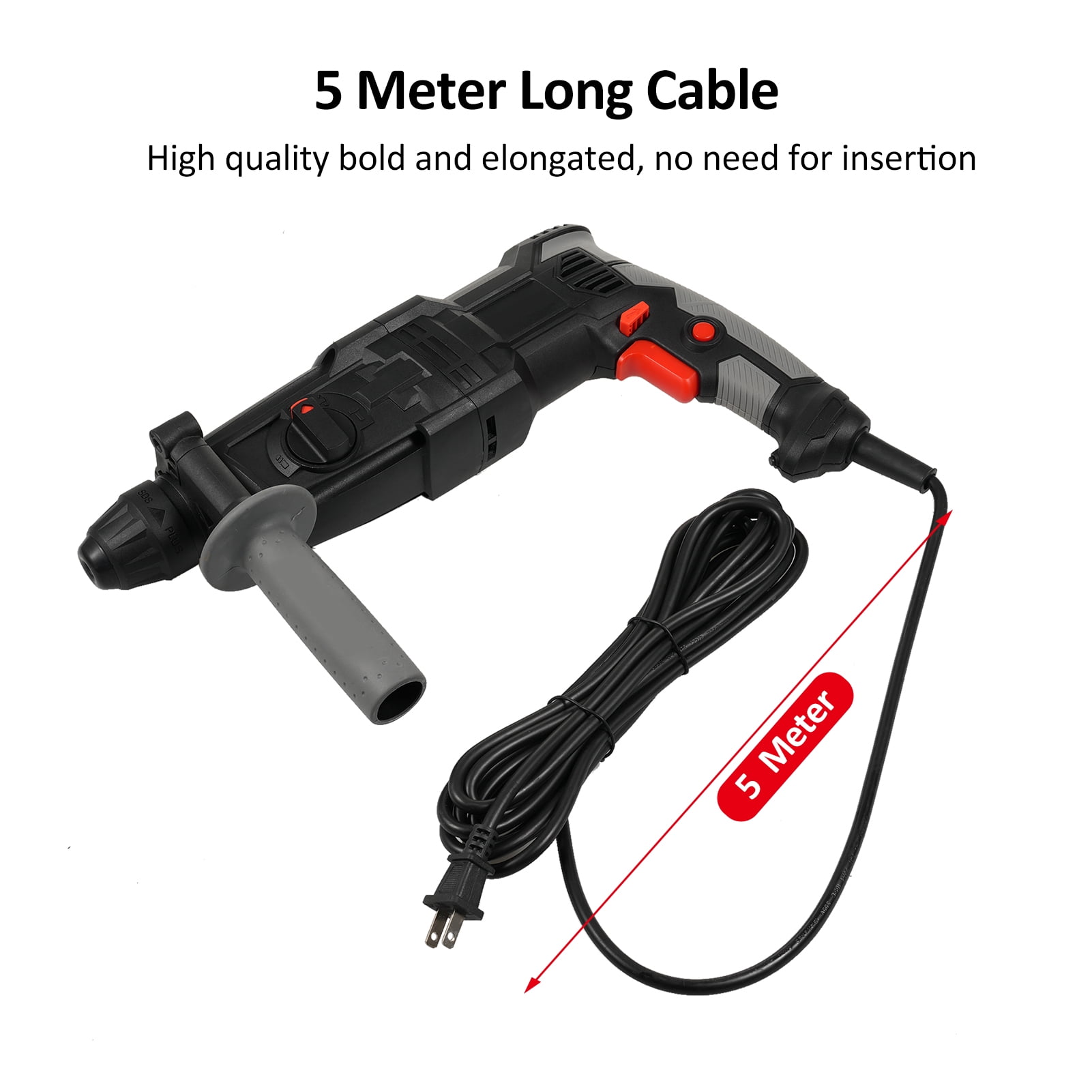 Electric Hammer,Hammer Drill Hammer Rotary Hammer Drill Hammer Rotary Hammer With 800w Rotary And Safety Clutch With Variable Speeds With Vibration And Buzhi Cousopo Diy Tool Twirltide