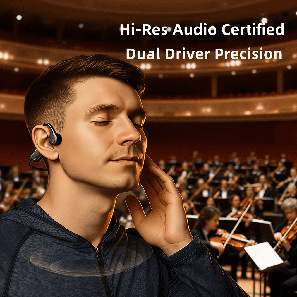 Bone Conduction Headphones, Wireless Bluetooth Open-Ear Sports Headphones with Mic thumbnail 4