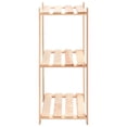 thumbnail image 3 of vidaXL 3-Tier Storage Rack 60x38x90 cm Solid Pinewood 150 kg, 3 of 5