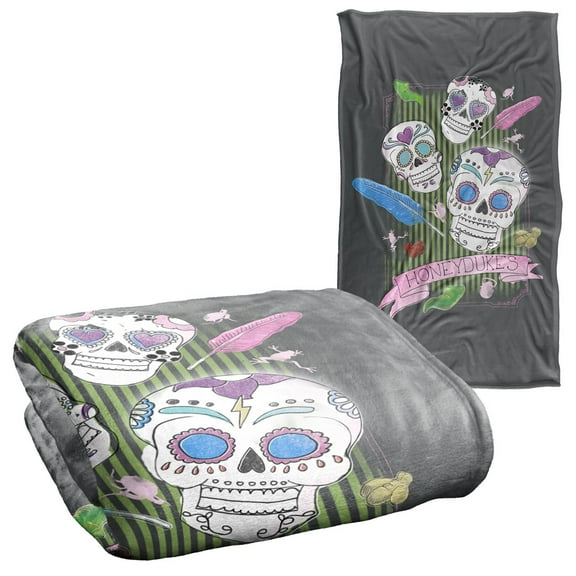 Harry Potter Honeydukes Sugar Skulls Silky Touch Super Soft Throw Blanket 36" x 58"