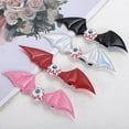 thumbnail image 5 of Unique Bargains 1 Pc Hair Clip Halloween Bat Wing Eyeball Hair Clips for Women Red, 5 of 5