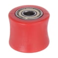 thumbnail image 1 of Unique Bargains 8mm Chain Roller Pulley Tensioner Wheel Guide Concave Type for Bike Sliding Door Red, 1 of 6