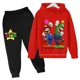 thumbnail image 1 of Sudadera con capucha de Super Mario Bros para niños y niñas, conjunto de Sudadera con capucha de dibujos animados para bebés, ropa con capucha de Anime, Jersey de manga larga y pantalones, 1 of 1