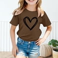 thumbnail image 2 of LWNYDPLSD Girls Tops Easter T Shirts for Kids Shirts Teens Girls Basketball Shirts Girls 6t Clothes Cute Clothes Baby Girl Clothes 12 to 18 Month Girl, Coffee 8-9 Years, 2 of 8