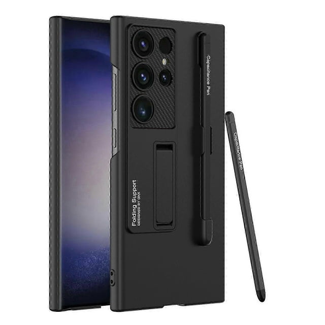for Samsung Galaxy S24 Phone Case with S Pen Holder,Protective Thin Case for Galaxy S24 Case with Kickstand