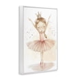 thumbnail image 2 of Stupell Industries Eclectic Crowned Ballerina with Flowers White Framed Giclee Art, 12 x 18, by Creative Studio, 2 of 8