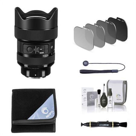 14-24mm f/2.8 DG DN ART Lens for Sony E  Bundle with Haida Rear Lens ND Filter Kit  Lens Wrap  Lens Cleaner  Cleaning Kit