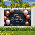 thumbnail image 5 of Rose Gold Happy Birthday Banner Decorative Balloons Elegant Frame for Birthday Party Event Indoor Decoration Celebration, 5 of 7