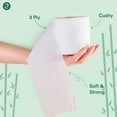 thumbnail image 4 of ECO SOUL 3Ply Bamboo Septic Safe Toilet Paper, 36 Rolls Per Carton, 4 of 7