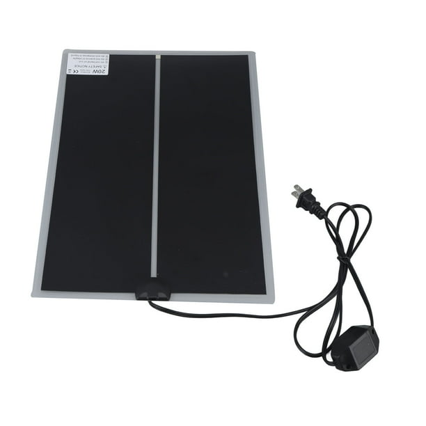 Reptile Terrarium Heat Pad Rapid Heating US Plug 110 to 120V Waterproof Adjustable Temperature Reliable for Home Living Room Office 20W Walmart
