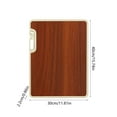 thumbnail image 3 of BAOPAI Double Sided Wood Kitchen Cutting Board with Integrated Whetstone Sharpener Space-Saving Stand Up Design Elegant Ebony Wood Grain Finish for Easy Maintenance, 3 of 7