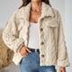 thumbnail image 1 of Chaquetas y abrigos casuales con capucha de manga larga para mujer, cárdigan de manga larga liso para otoño e invierno, abrigo de moda, tops de poliéster para mujer, 1 of 7