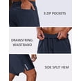 thumbnail image 5 of COOFANDY Men's Athletic Running Shorts Quick Dry 7" Workout Gym Short Lightweight Active Sport Short for Tennis Hiking, 5 of 6