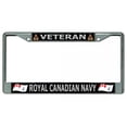 thumbnail image 1 of Veteran Royal Canadian Navy Chrome License Plate Frame, 1 of 1
