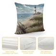thumbnail image 4 of Pratyus Lighthouse Theme Pillow Cushion Covers Short Plush Square Design for Sofa Couch Bedroom Car Home Decor Throw Pillow Cover High-Quality 1PC 24x24in, 4 of 5