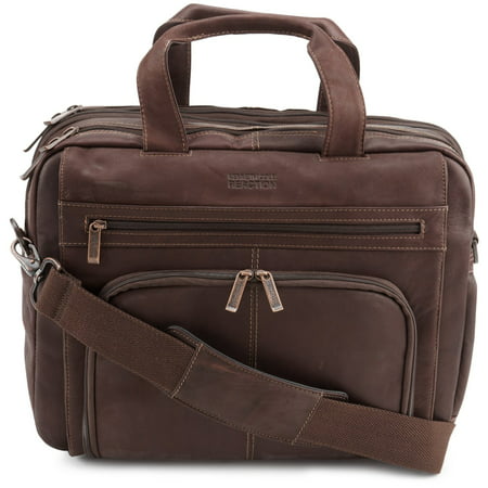 Columbian Leather Expandable Briefcase