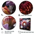 thumbnail image 3 of Designart "Twilight Lavender Blooms Of Zinnias" Zinnias Floater Framed Canvas Prints, 3 of 5
