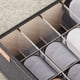 thumbnail image 3 of Billuyoard Caja de almacenamiento de ropa de fácil acceso y fácil organización, caja de almacenamiento de ropa y pantalones Almacenamiento y organización del hogar Gris oscuro 20 rejillas, 3 of 6