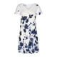 thumbnail image 4 of Vestido de verano para mujer, informal, con cuello en V, estampado floral, de manga corta, vestido de playa, vestido de línea A Pompotops ghjkhdj15828, 4 of 5