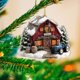 thumbnail image 5 of Adornos acrílicos de animales de granja, adornos para árbol de Navidad con diseño de pollo, adornos colgantes para bolsos y árboles, decoración festiva con temática de granja para las fiestas., 5 of 5