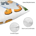 thumbnail image 3 of Pofeuu Gnome Camping Fishing Print Double-sided plush pillowcase Square Throw Pillow Covers Pillows Cover for Living Room Bedroom Sofa Couch Cushion Cover（No pillow core）-20"x20", 3 of 7