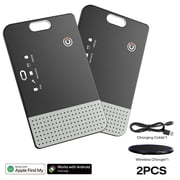 RSH Wallet Tracker Card, 2 Pack, Bluetooth Tracker with Apple Find My & Android Find Hub, IP68 Waterproof,Item Finder for Luggage/Passport/Phone/Keys