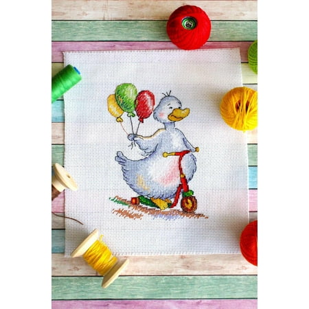 UPC: 4627128736954 | Duck SM-438 Counted Cross-Stitch Kit by MP Studia Towards Holiday