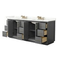 thumbnail image 6 of Wyndham Collection Wcf414184d-Qtz-Us3mxx Strada 84" Free Standing Double Basin Vanity Set, 6 of 7