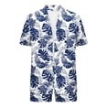 thumbnail image 6 of Women Two Piece Outfits Sets,2 Piece Tropical Print Beach Cover up Set Kimono Top & Elastic Waist Shorts Vacation Outfits for Cruise Resort, 6 of 7