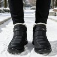 thumbnail image 6 of Qaltryn Ankle Snow Boots for Women Men Faux Fur Lined Side Zipper Non‑Slip Water‑Resistant Lightweight Short Winter Boots for Outdoor Snow Daily Wear, 6 of 9