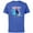 Royal Heather, variant on Disney Frozen Elsa Anna and Olaf Cool Days Warm Hugs Fall - Short Sleeve Cotton T-Shirt for Adults - Customized-Royal Heather