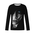 thumbnail image 5 of Lilgiuy New Fashion Men's Long Sleeve 3D Printing T-shirt Loose Round Neck Pullover Undercoat Top Blouses & Shirts for Bodybuilding Gym, 5 of 5