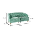 thumbnail image 3 of The Pioneer Woman Laurel Teal Velvet Tufted Sofa, 79.53 in, 3 of 10