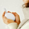thumbnail image 1 of Chauffe-mains Mini Multifonction Rechargeable 5000 mAh, Banque d'Alimentation de Poche Portable, Blanc, 1 of 5