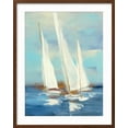 thumbnail image 2 of Art.com Summer Regatta III Art Print by Julia Purinton, Brown Frame Wall Art, 23" x 29", 2 of 5