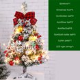 thumbnail image 2 of El cliente trae  3 pilas AA Nuevo paquete de árbol de Navidad flocado verde de 60 cm decoración bricolaje centro comercial mostrador boutique de escritorio pequeños adornos ANGGREK Otros, 2 of 8
