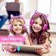thumbnail image 5 of Auriculares Olyre para niños, control de volumen seguro de 85 dB, orejas de gato luminosas, 5 of 7