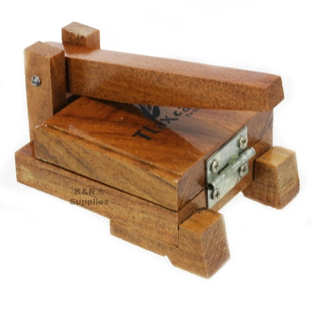 Tortilla Press Authentic Mexican Mini 3.5 Tortilla Maker Toy Mesquite Sope